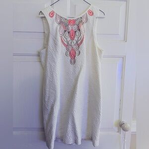 White,pink and gold Lilly Pulitzer dress